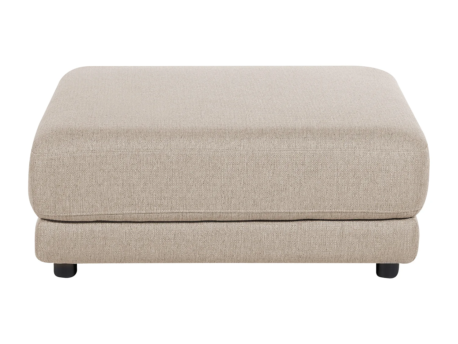 Canapé 3 places SIGTUNA Tissu Beige avec ottoman