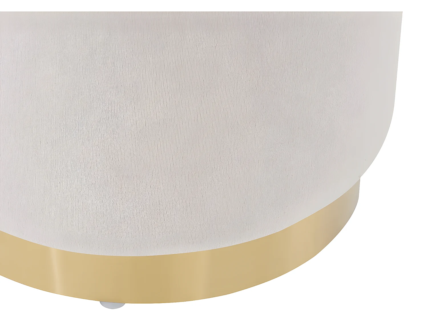 Pouf en velours "Lorraine" - Beige