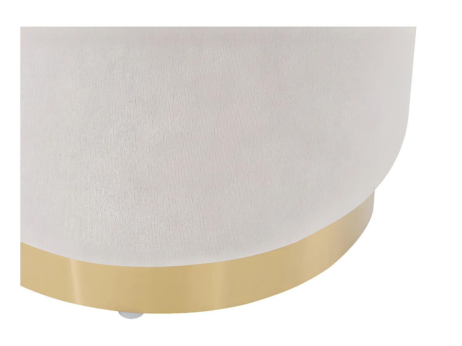 Fluwele poef "Lorraine" beige - Comfort en elegantie voor uw interieur