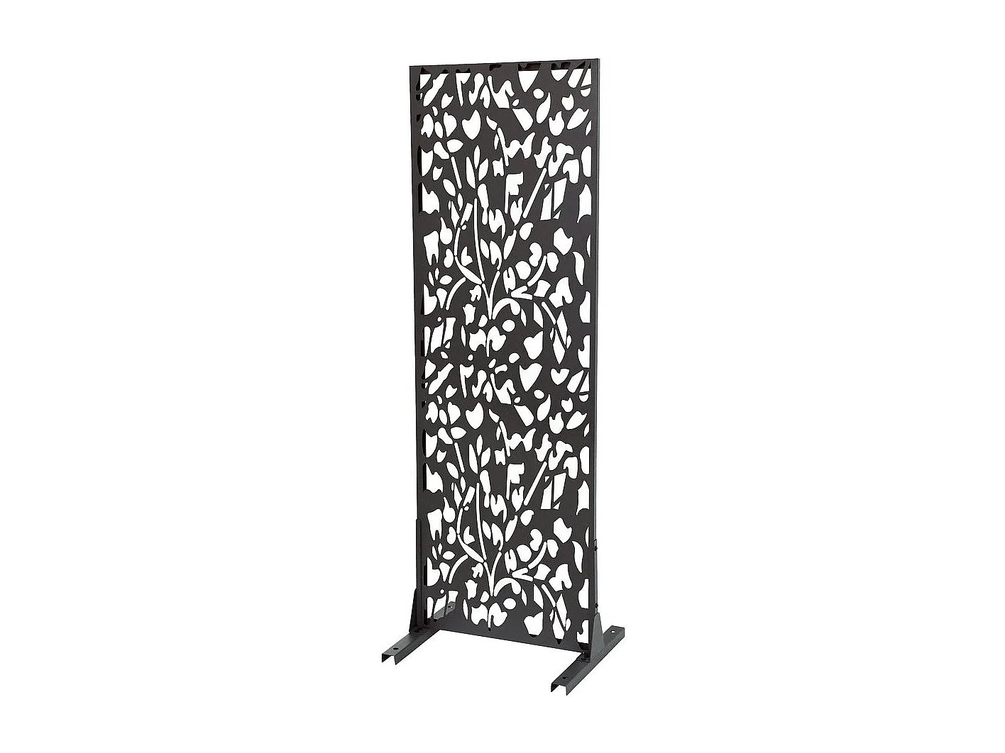 Decoratief metalen hek "Flower" 50 x 150 cm - Antraciet voor een moderne en elegante buitenruimte
