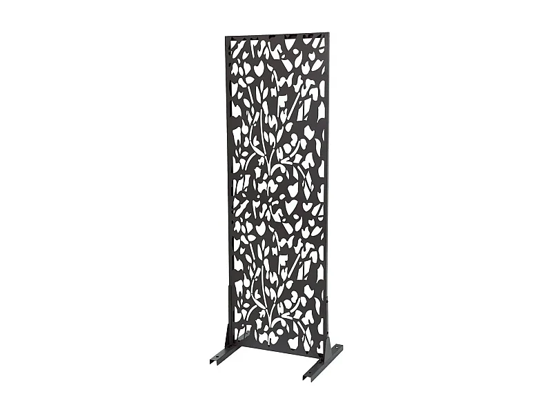 Decoratief metalen hek "Flower" 50 x 150 cm - Antraciet voor een moderne en elegante buitenruimte