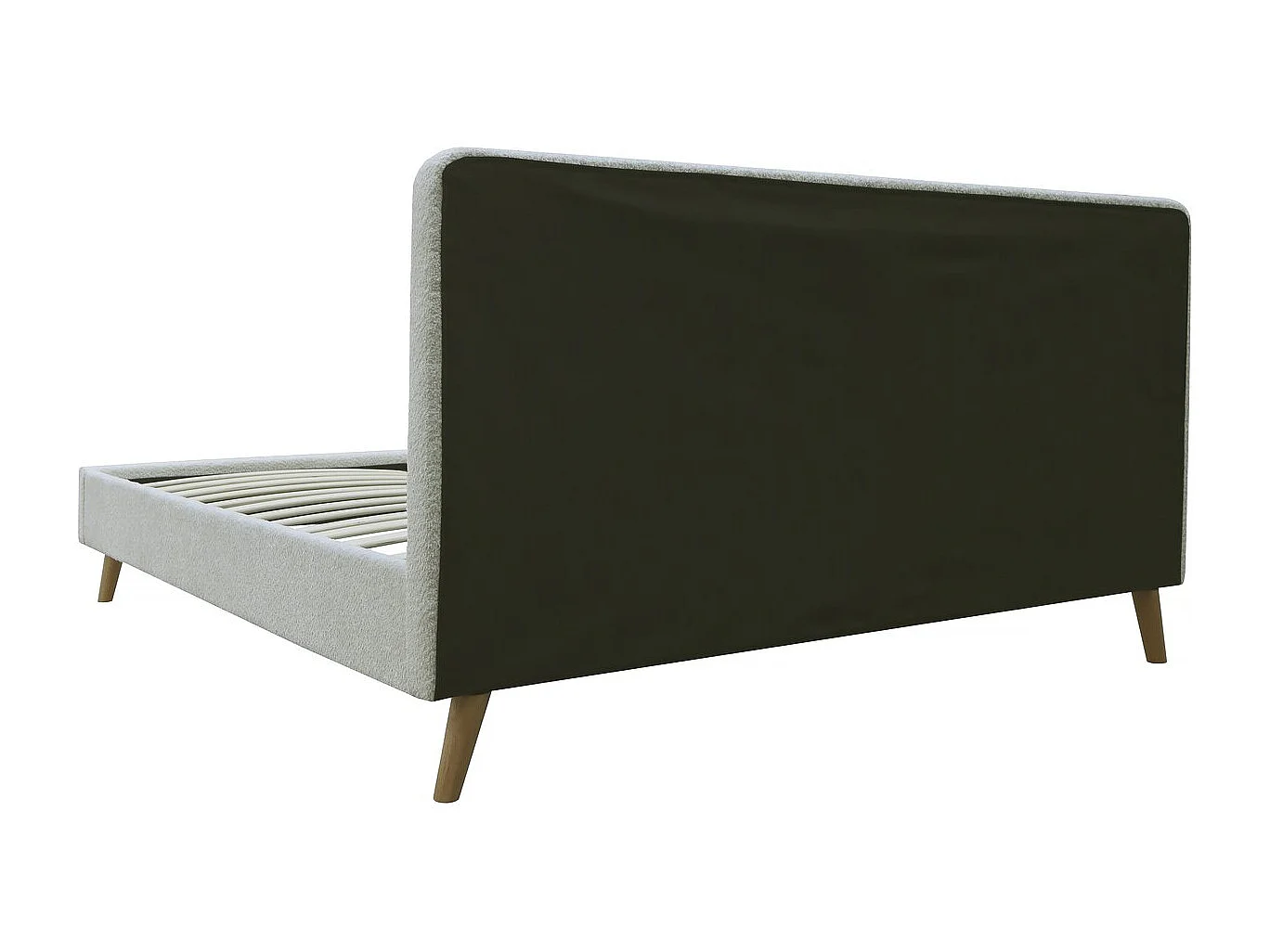 Lit tissu bouclette "Nemo" 160x200 - Crème