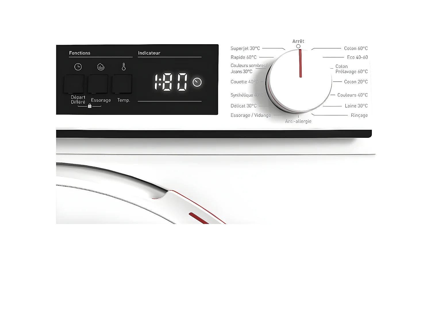 Sharp Lave-linge hublot 10kg 1400 tours/min - ESNFA014DWNA