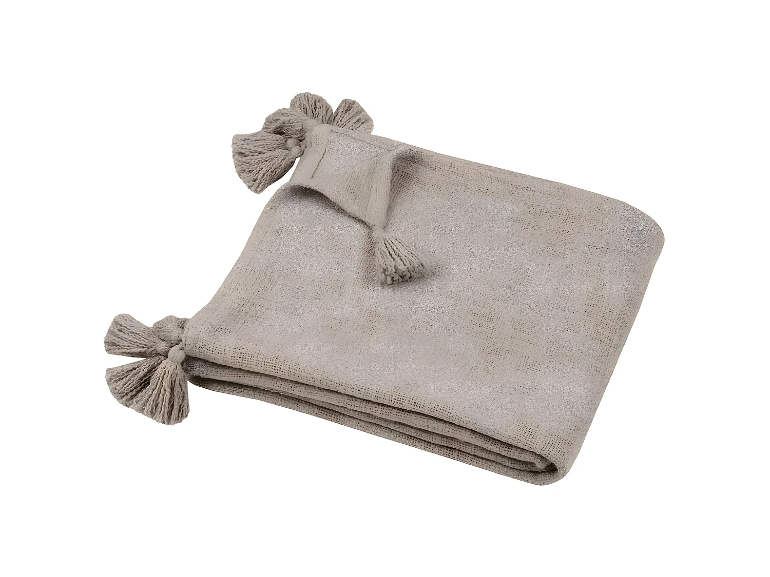 Plaid ou jeté de canapé Sanchez 125 x 150 cm  - Naturel