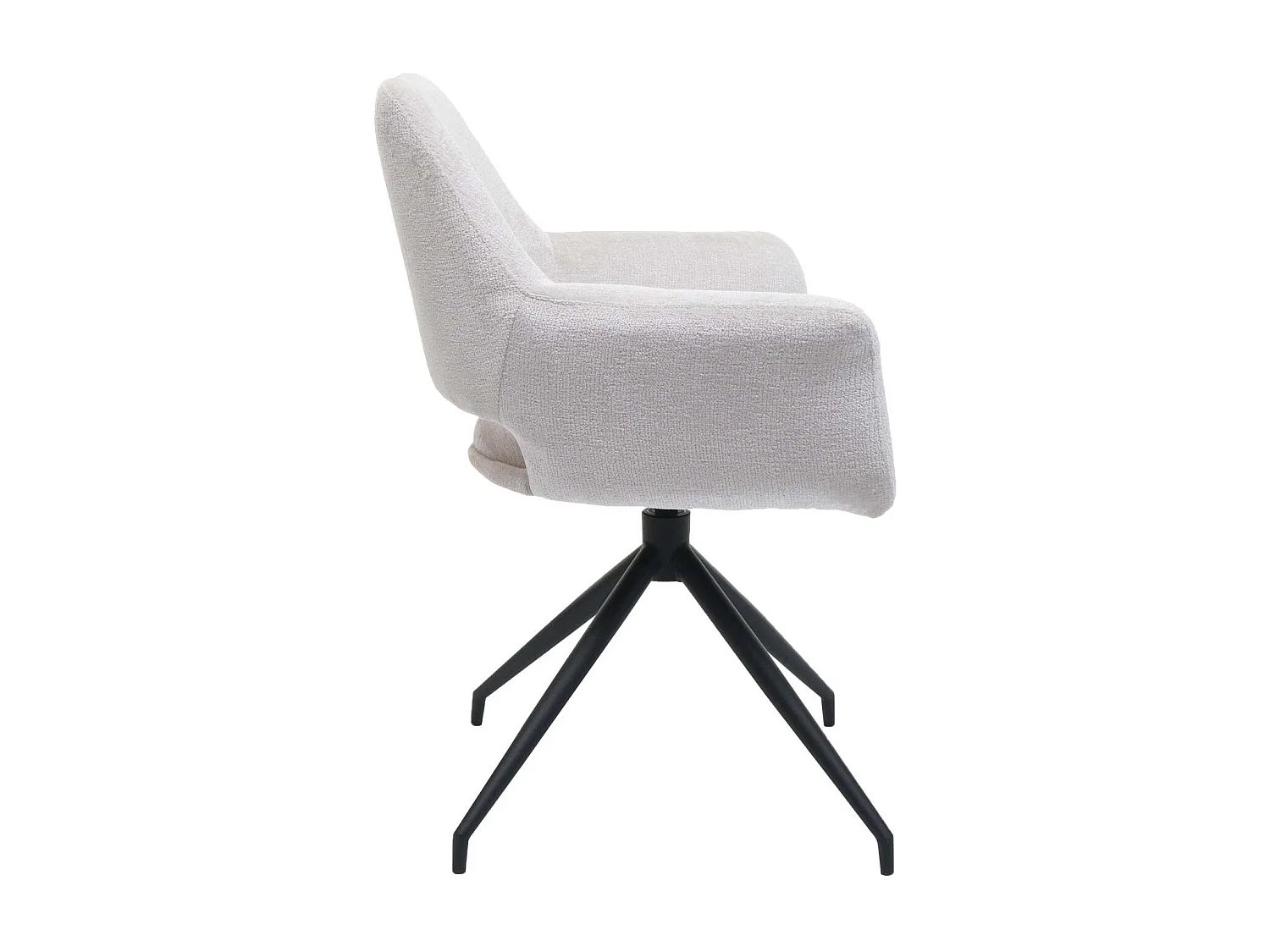 Set van 6 eetkamerstoelen MCW-M53,  crème-wit