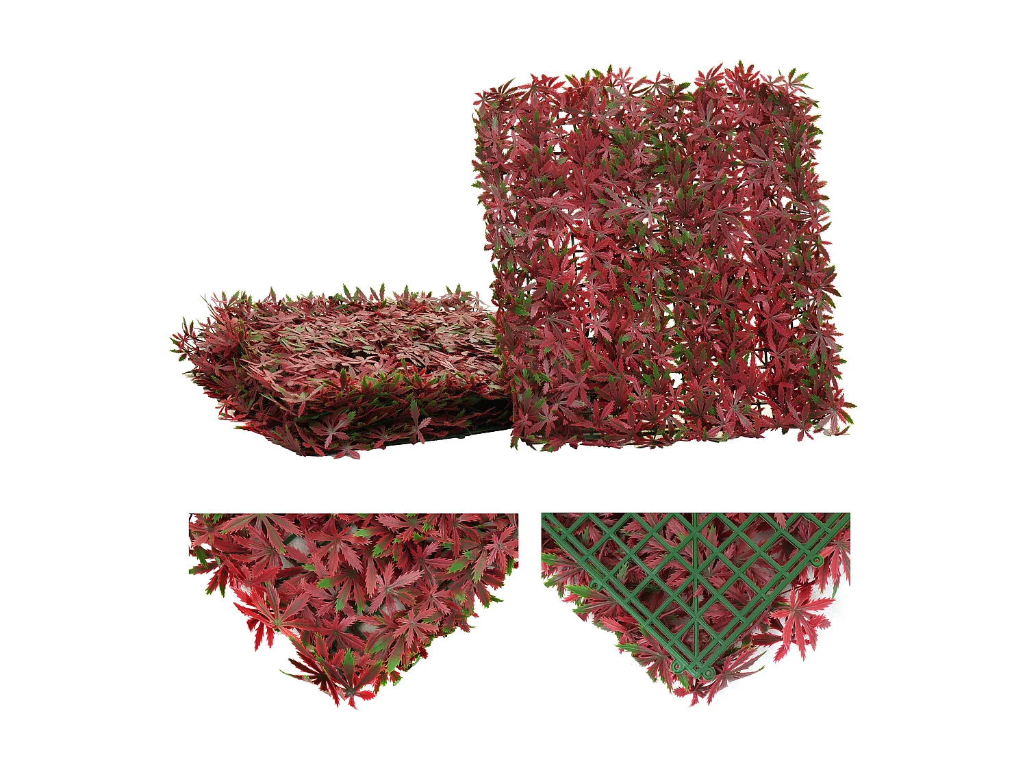 Wandtegel MCW-L78,  esdoorn rood