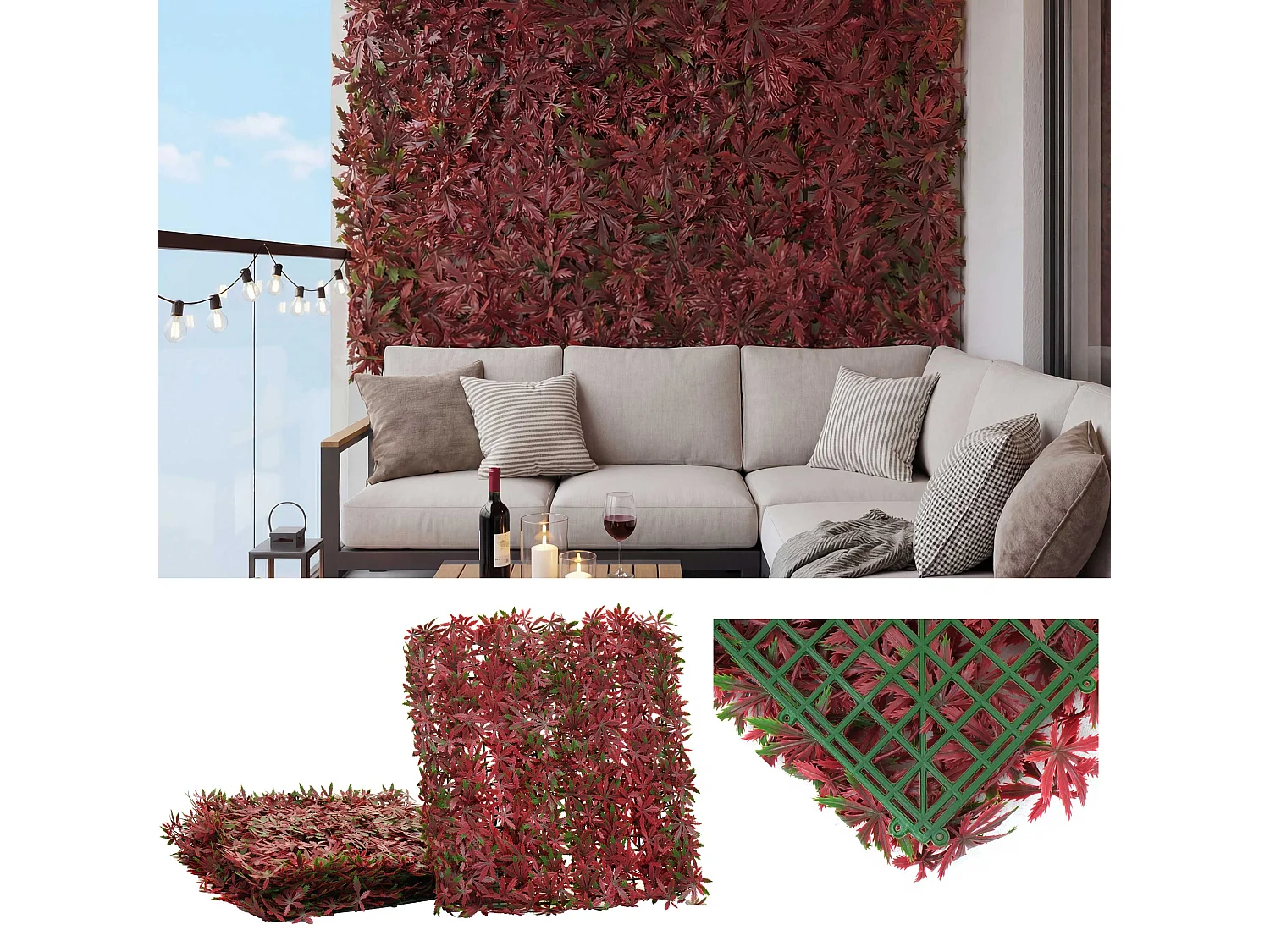 Płytka ścienna MCW-L78,  klon czerwony