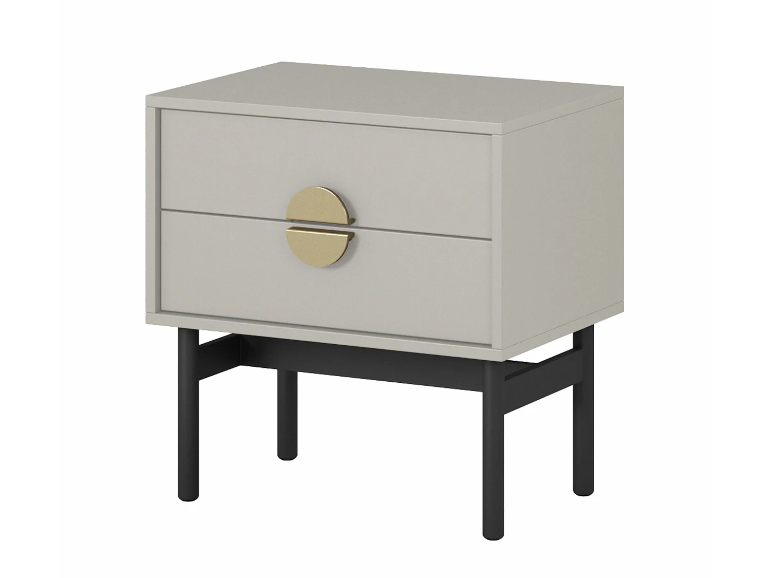 Table de chevet - 55 cm - taupe (gris-beige) - STOON