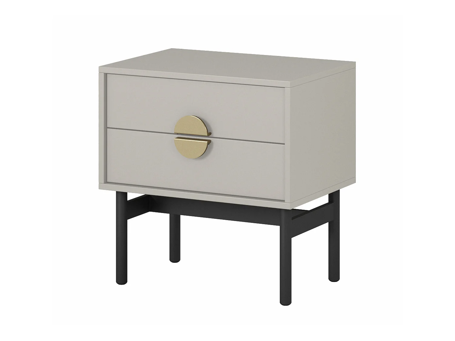 Table de chevet - 55 cm - taupe (gris-beige) - STOON