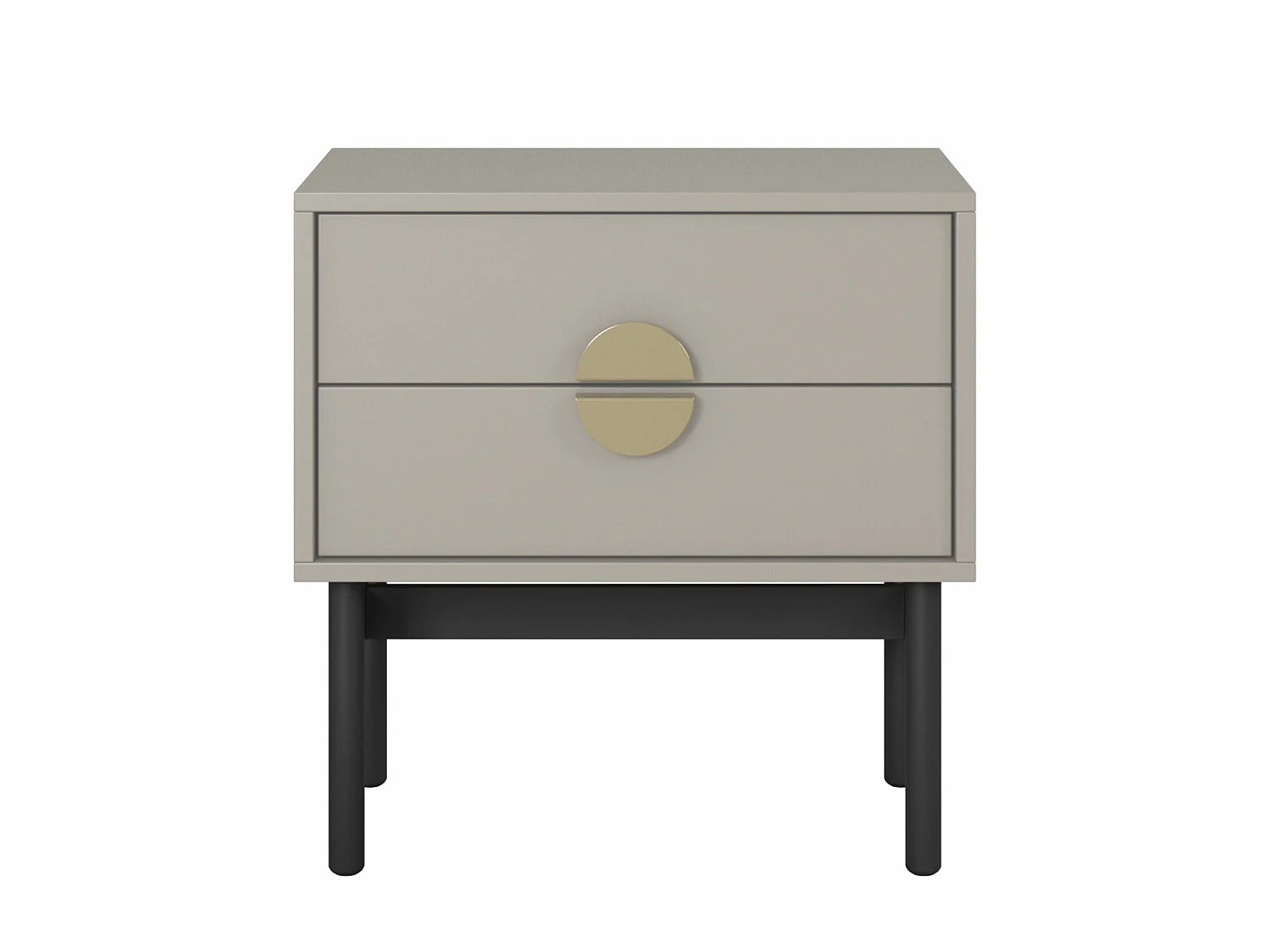 Table de chevet - 55 cm - taupe (gris-beige) - STOON