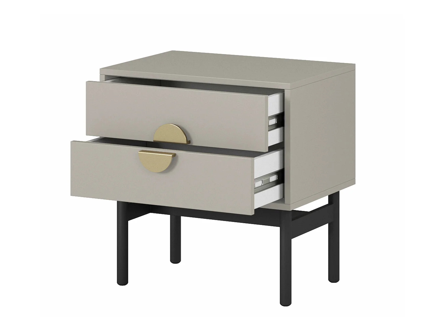 Table de chevet - 55 cm - taupe (gris-beige) - STOON