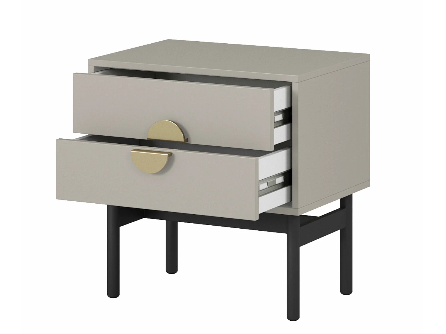 Table de chevet - 55 cm - taupe (gris-beige) - STOON