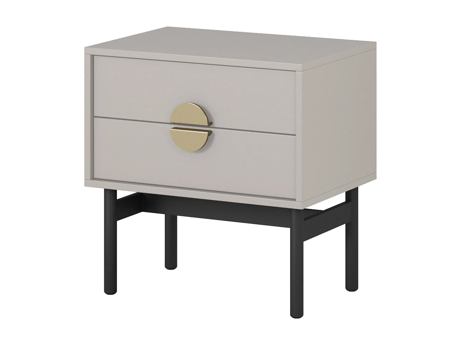 Table de chevet - 55 cm - taupe (gris-beige) - STOON