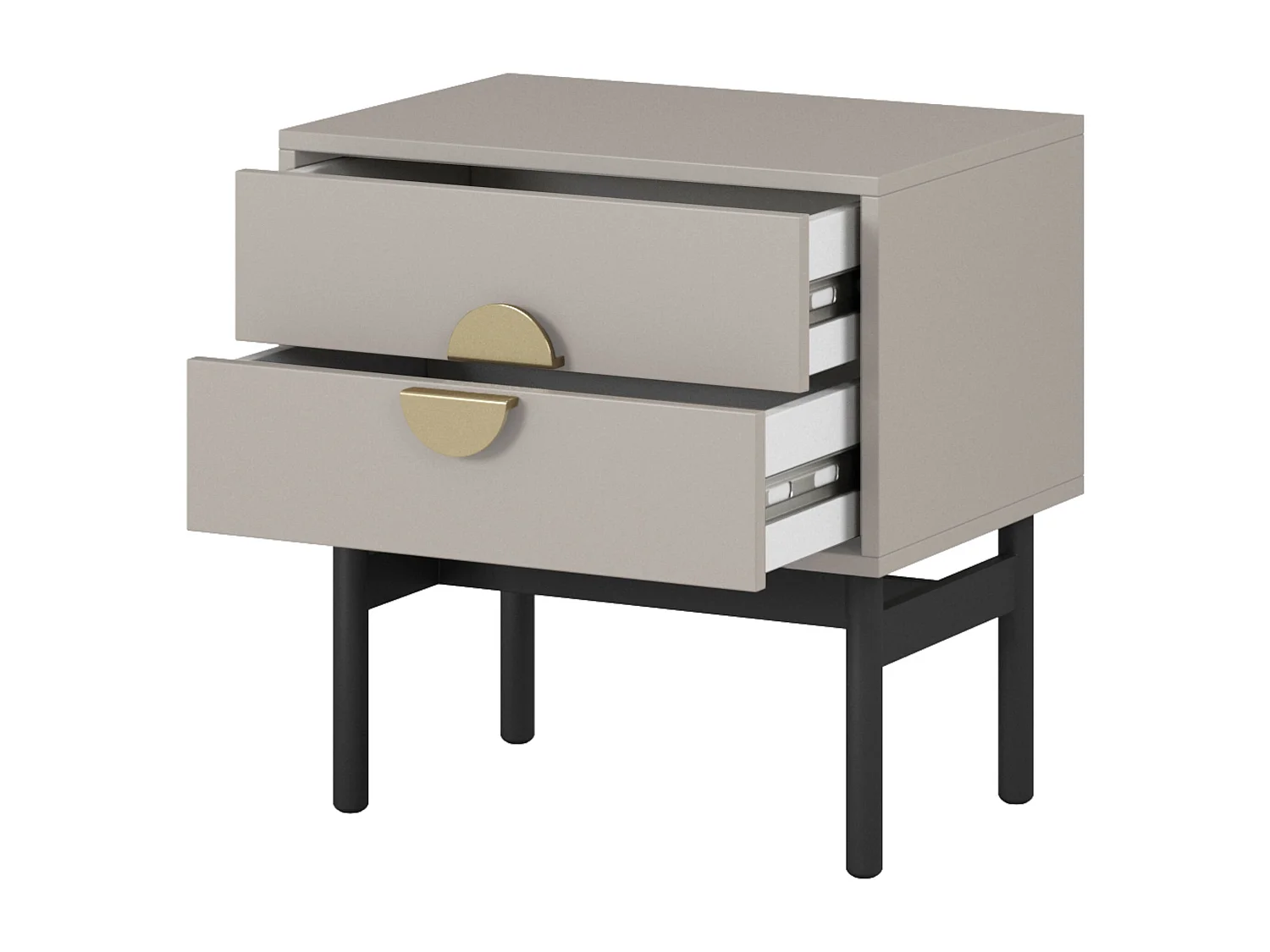 Table de chevet - 55 cm - taupe (gris-beige) - STOON