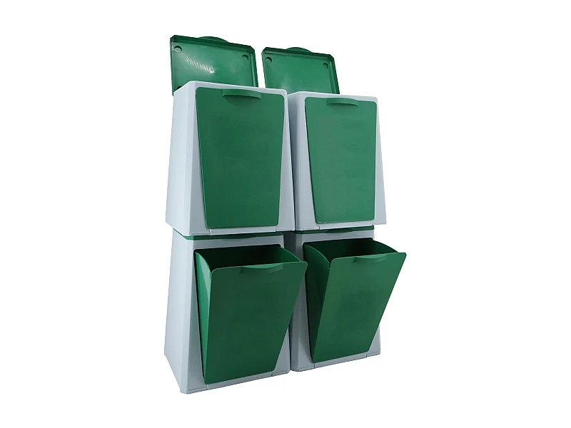 ECUBE - 4 bacs modulaires de recyclage Vileda 10L/pc.