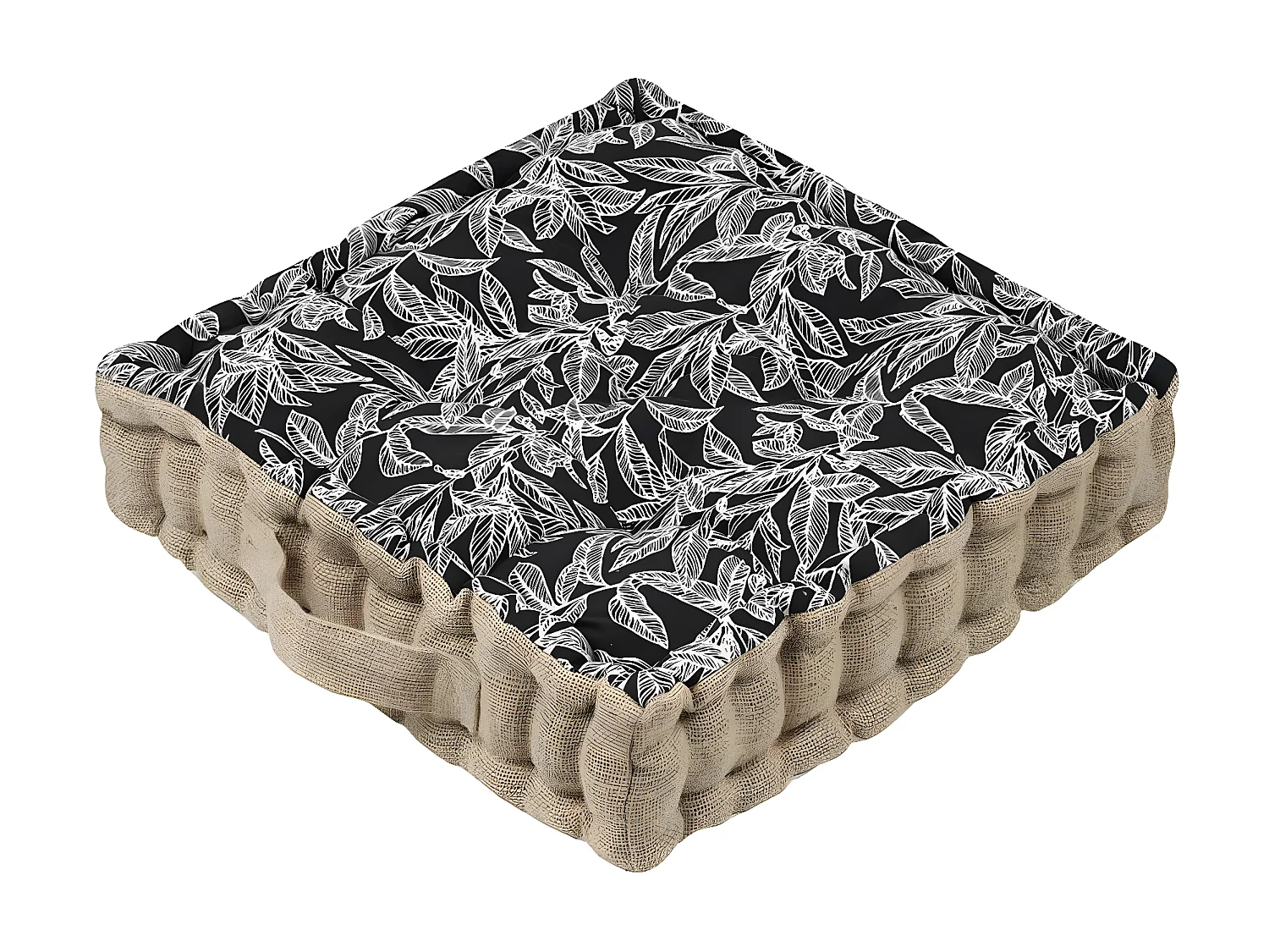 Coussin de sol réversible en coton 44 cm