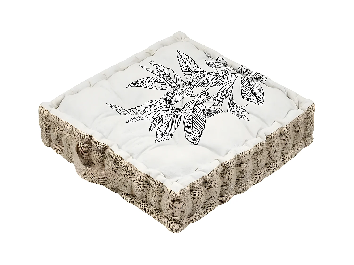 Coussin de sol réversible en coton 44 cm
