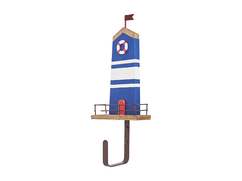 Patère en bois et métal Sea Phare
