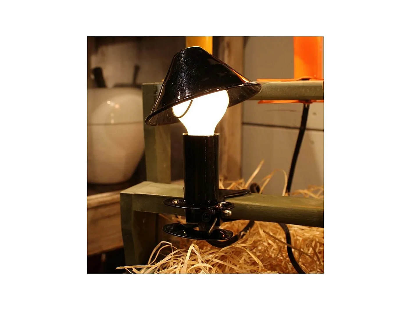 Lampe à clipser en métal Mush room