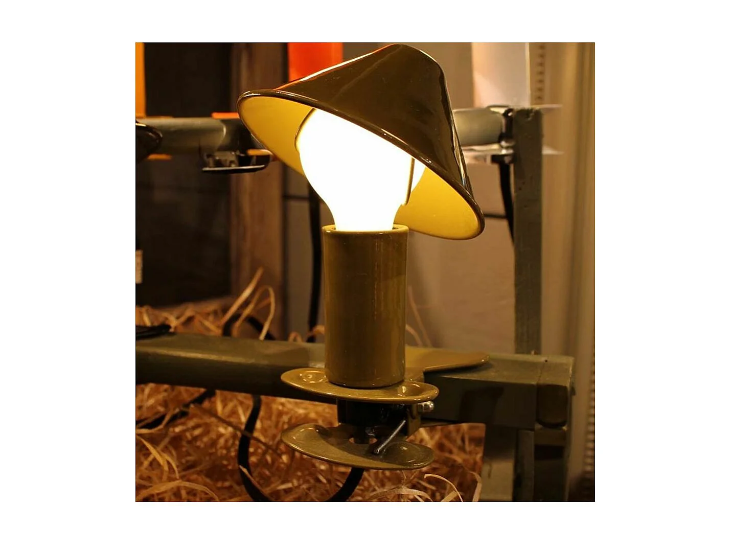 Lampe à clipser en métal Mush room