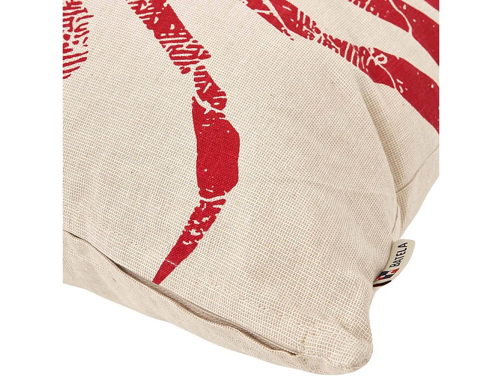 Coussin en coton Sea 45 x 45 cm Crabe rouge