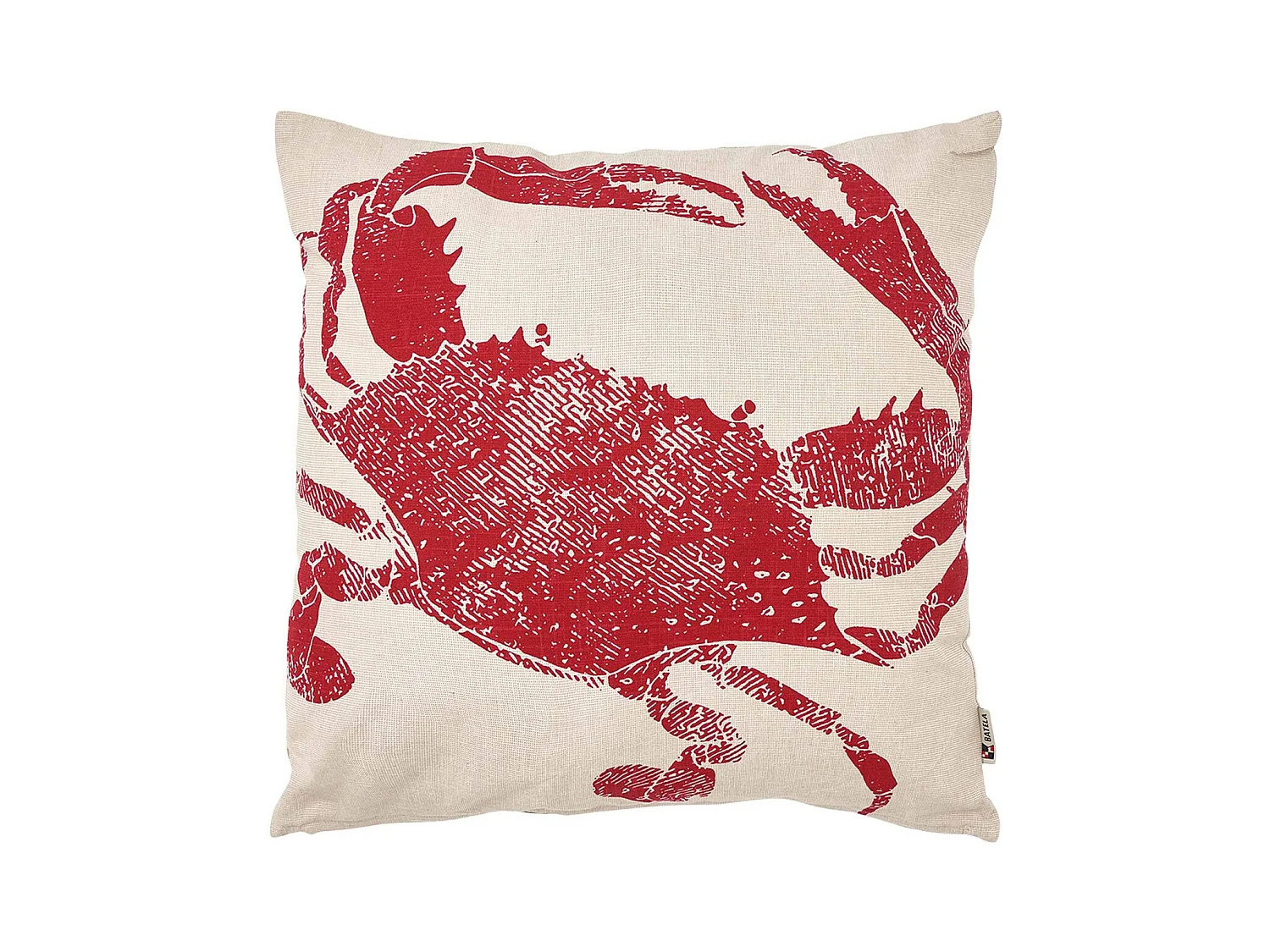 Coussin en coton Sea 45 x 45 cm Crabe rouge
