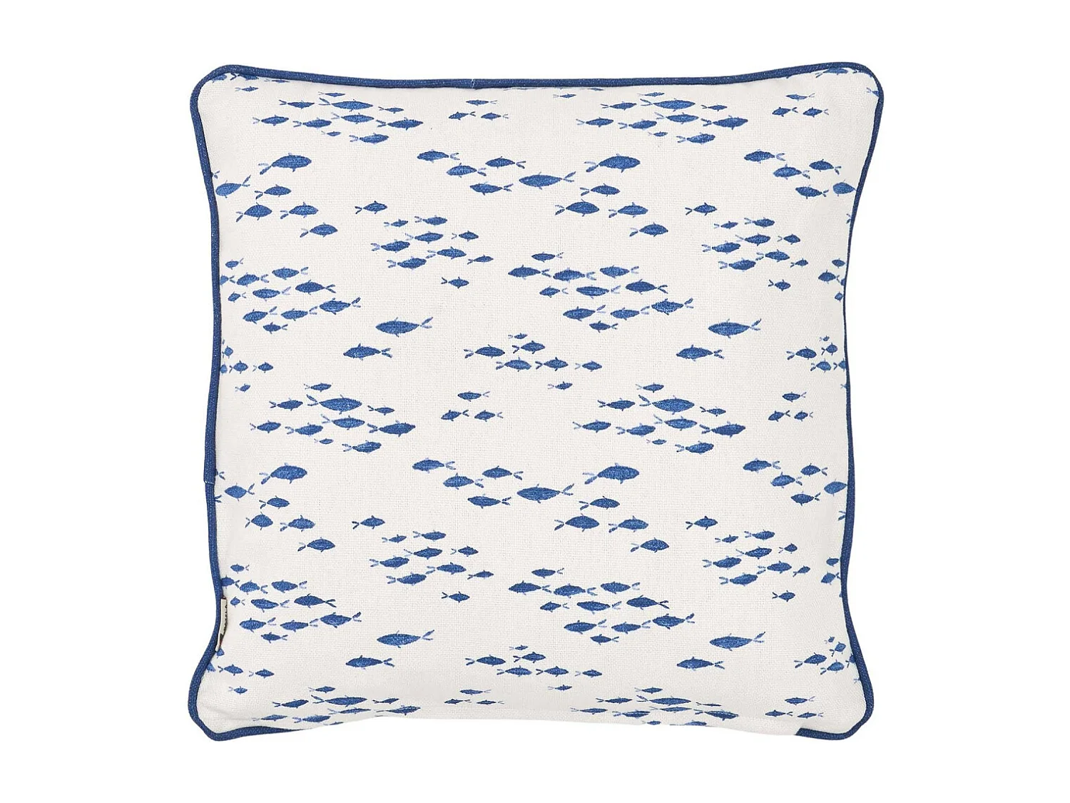 Coussin en coton Sea 45 x 45 cm Banc de poissons