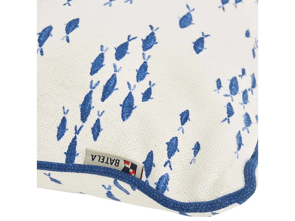Coussin en coton Sea 45 x 45 cm Banc de poissons