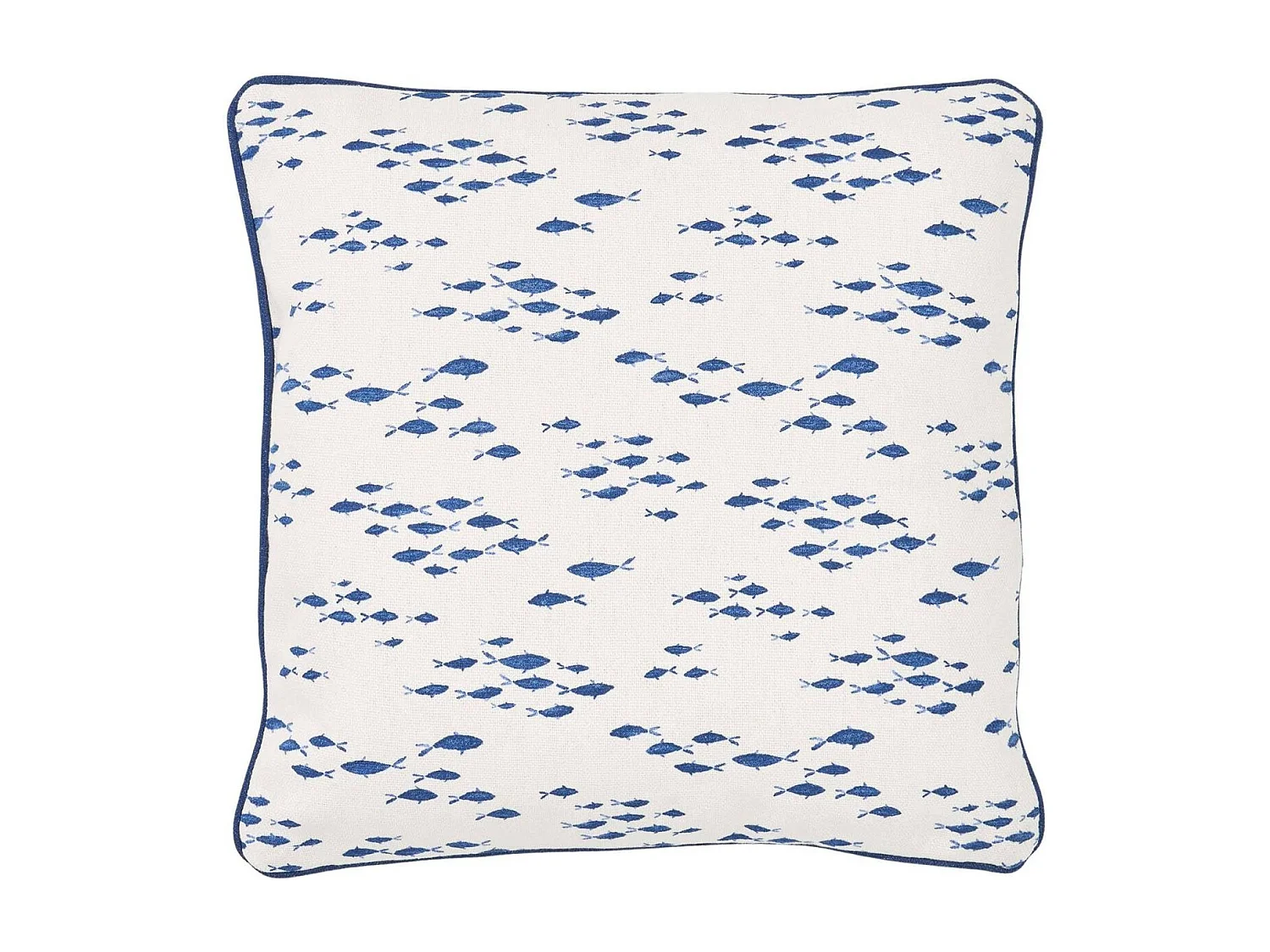 Coussin en coton Sea 45 x 45 cm Banc de poissons