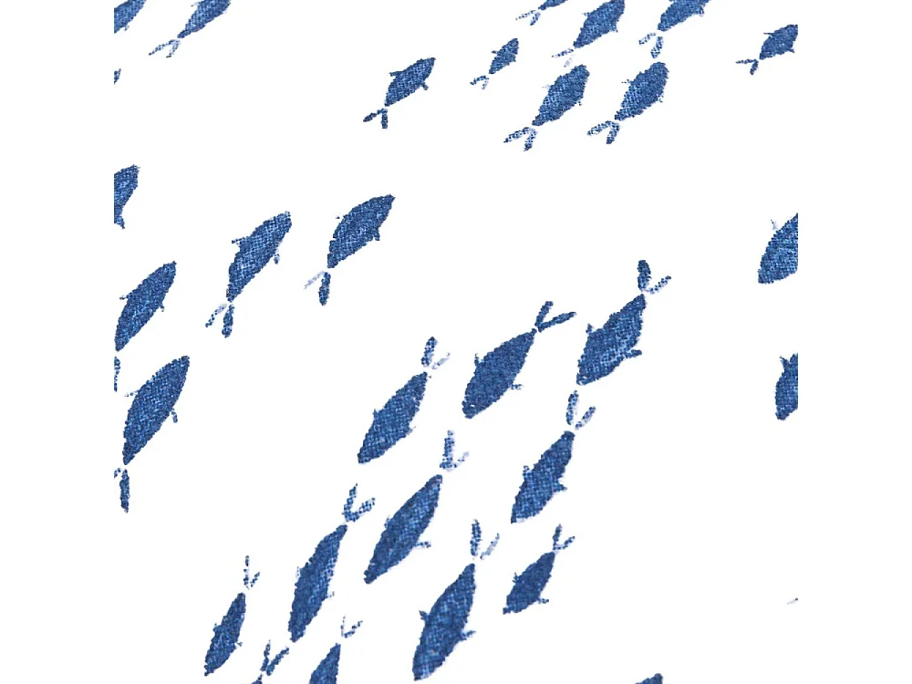 Coussin en coton Sea 45 x 45 cm Banc de poissons