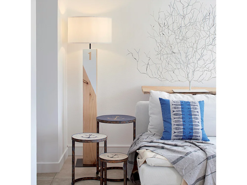 Coussin en coton Sea 45 x 45 cm Poissons