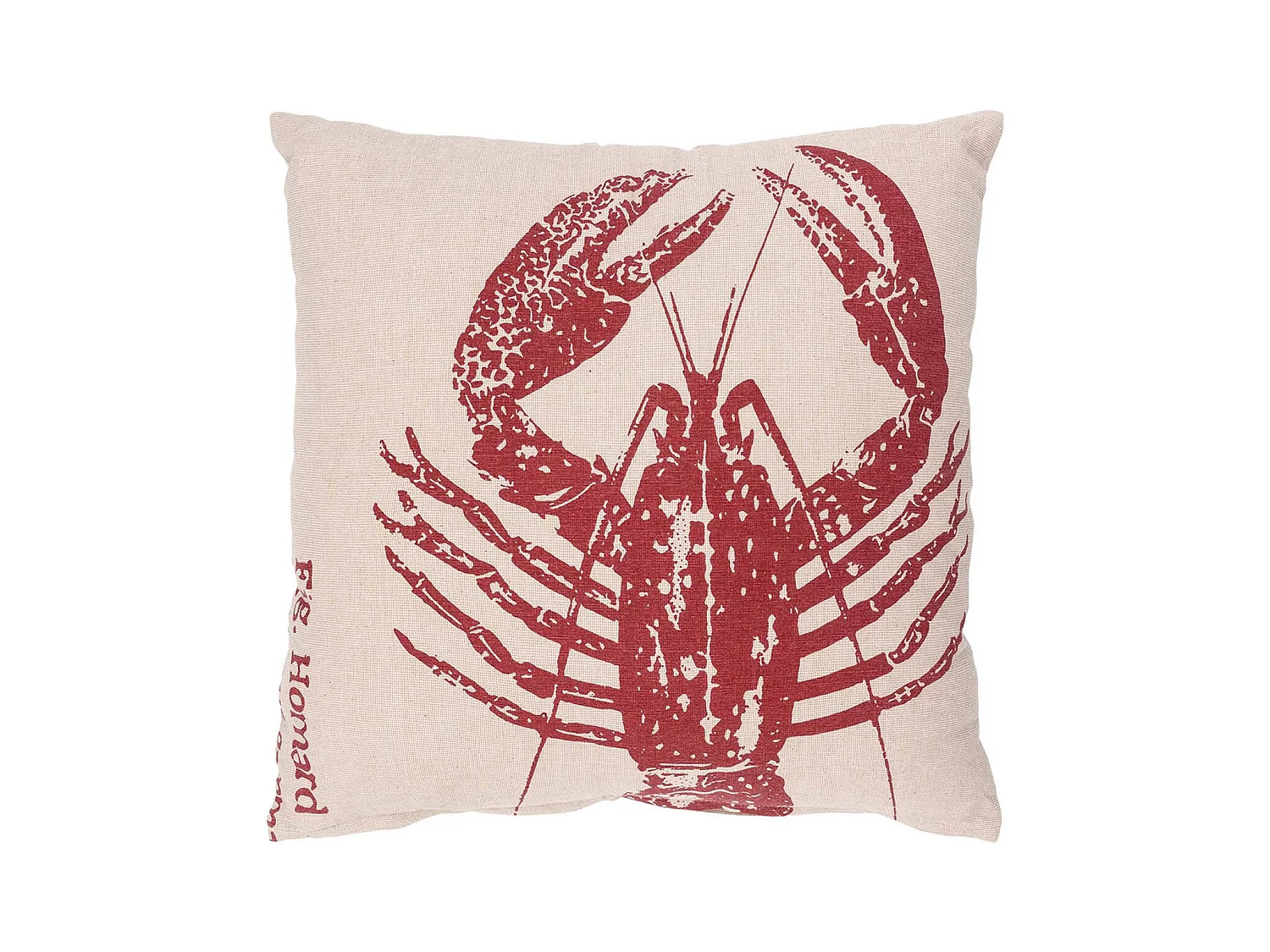 Coussin en coton Sea 45 x 45 cm Homard rouge