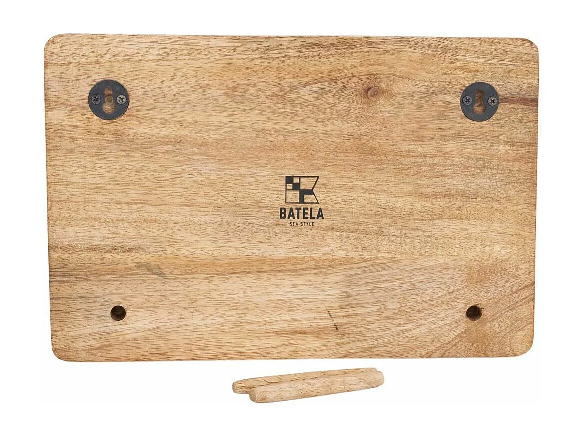 Décoration murale ou à poser en bois émaillé Surf