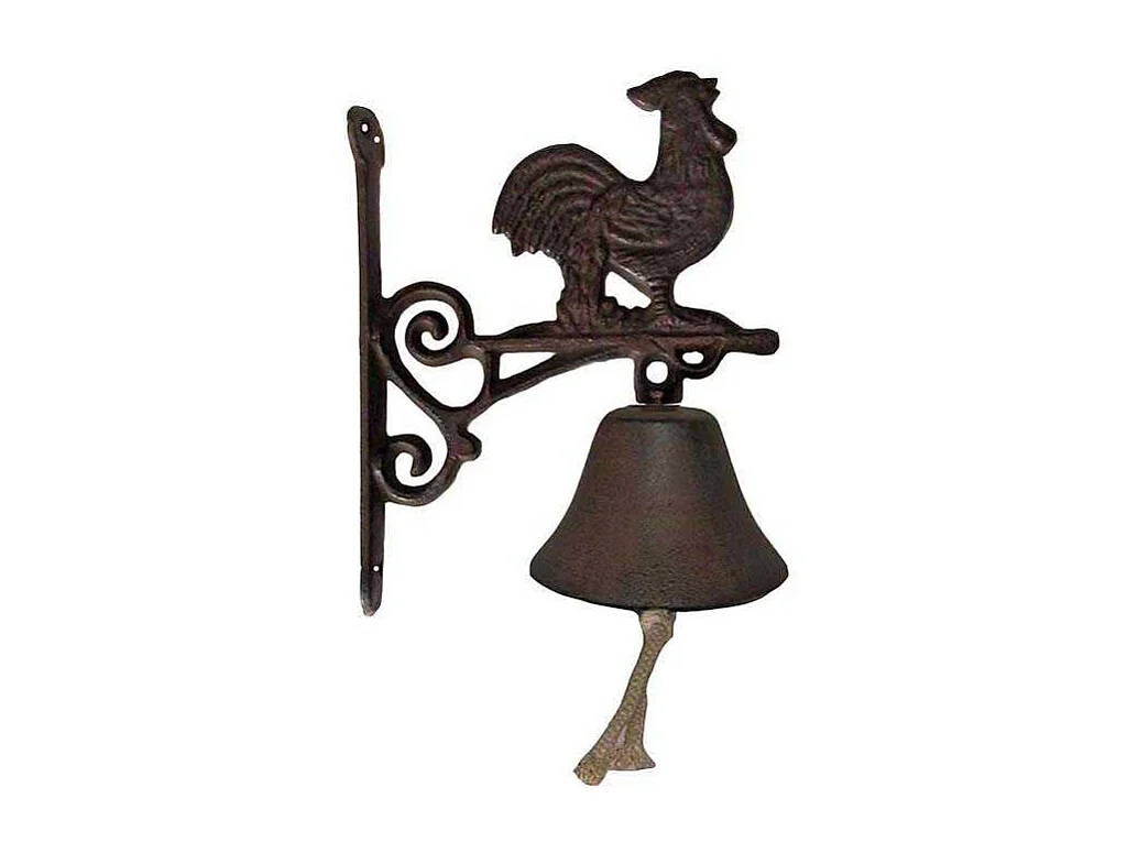Cloche carillon fonte Coq 19 x 10 x 17 cm