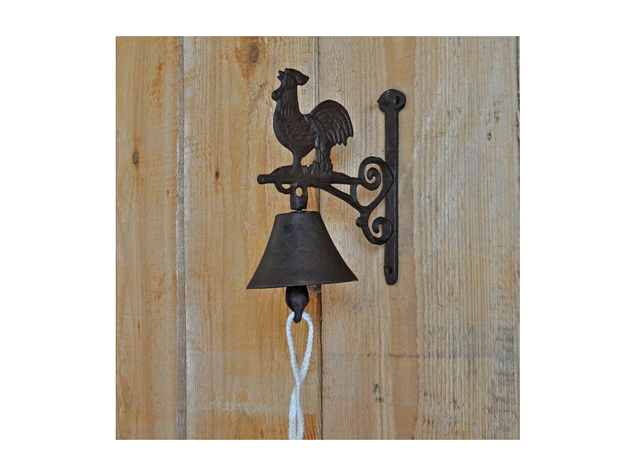 Cloche carillon fonte Coq 19 x 10 x 17 cm