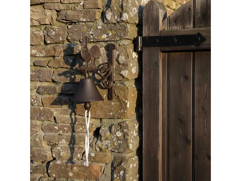 Cloche carillon fonte Coq 19 x 10 x 17 cm