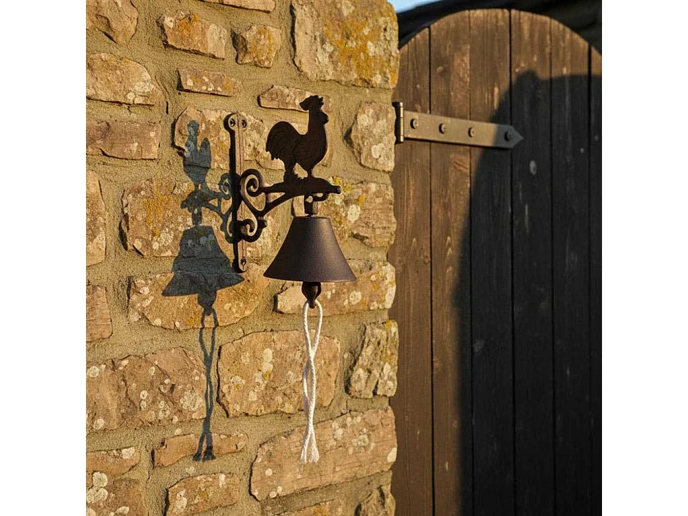 Cloche carillon fonte Coq 19 x 10 x 17 cm