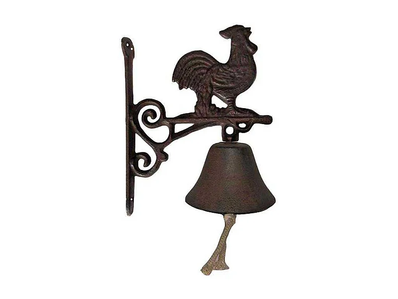 Cloche carillon fonte Coq 19 x 10 x 17 cm