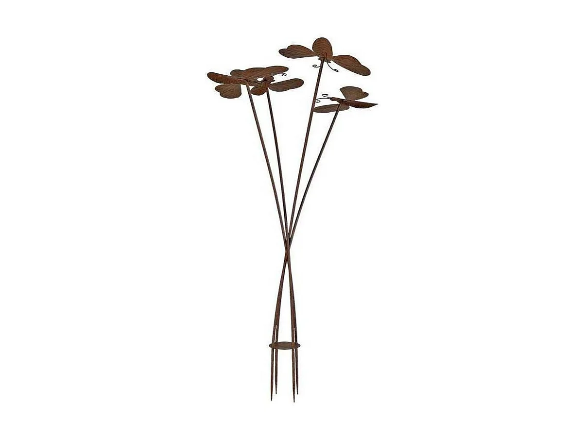 Tuteur à planter en fer abeilles 65 x 12 4cm