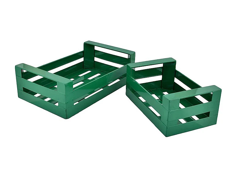 Cagette en métal coloré (Lot de 2)