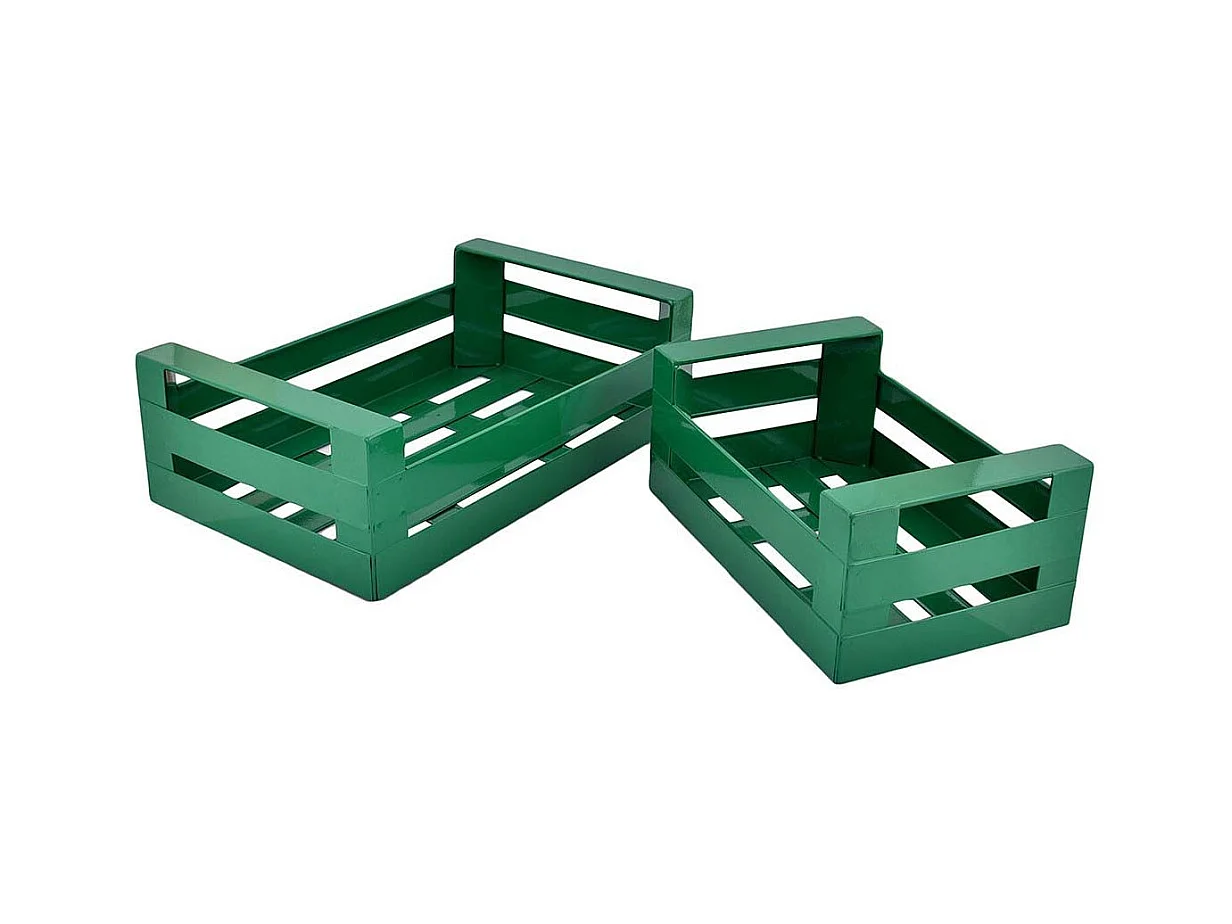 Cagette en métal coloré (Lot de 2)