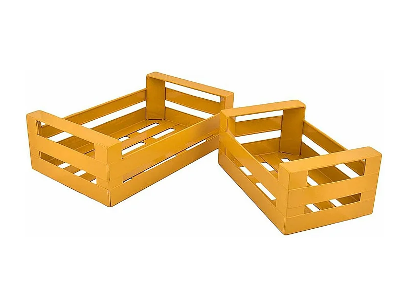 Cagette en métal coloré (Lot de 2)