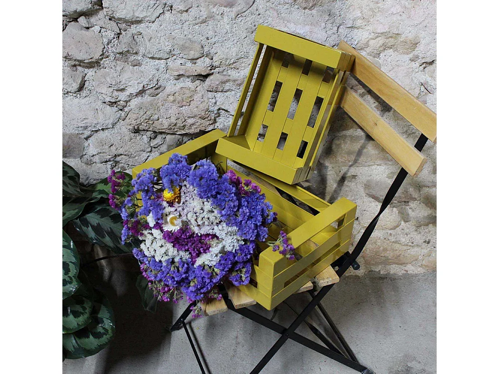 Cagette en métal coloré (Lot de 2)