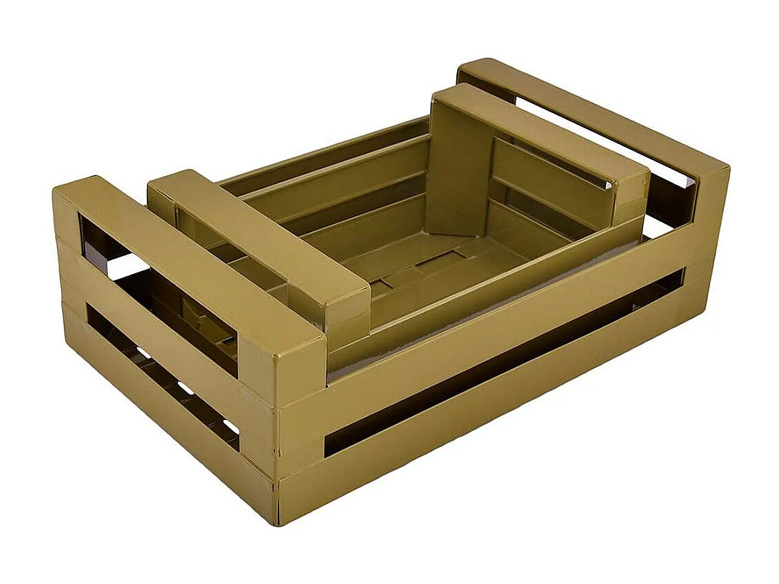 Cagette en métal coloré (Lot de 2)