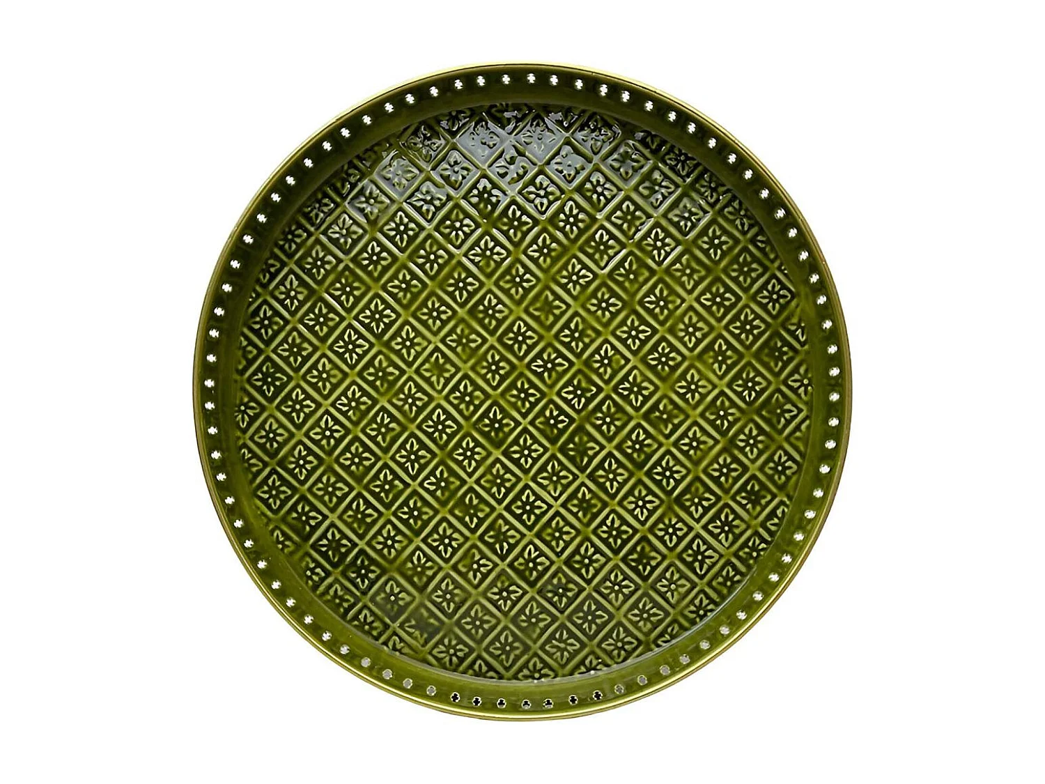 Plateau en métal Jali 45 cm