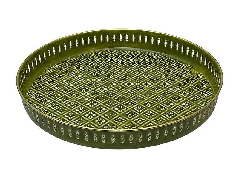 Plateau en métal Jali 45 cm