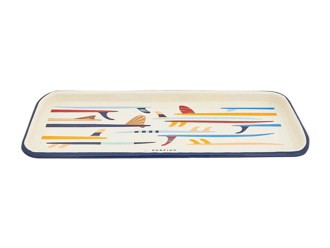 Plateau en métal émaillé Sea