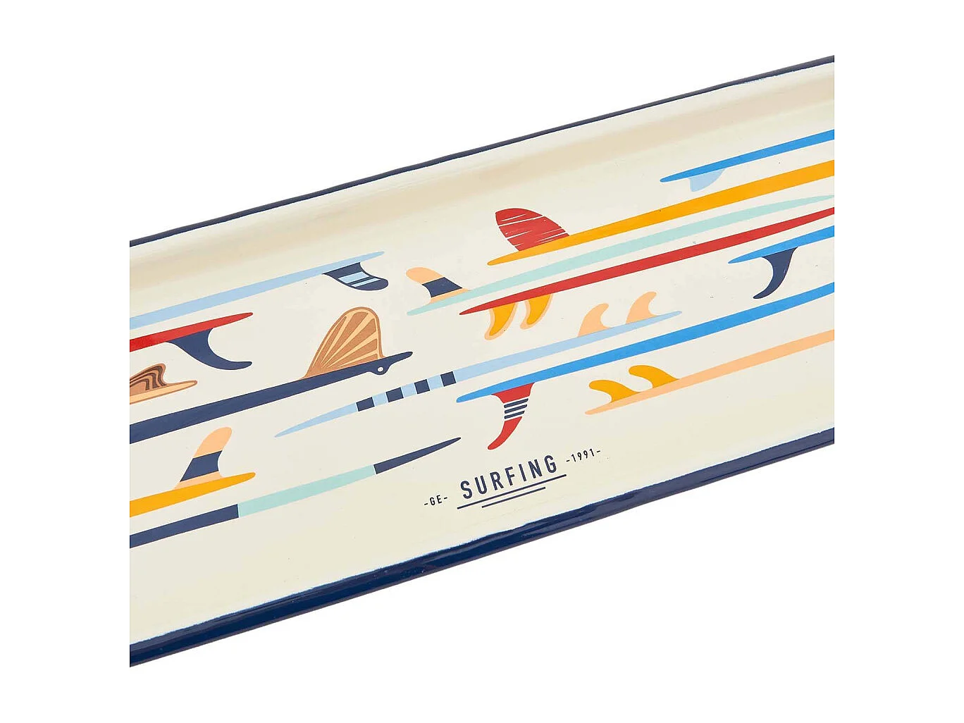 Plateau en métal émaillé Sea