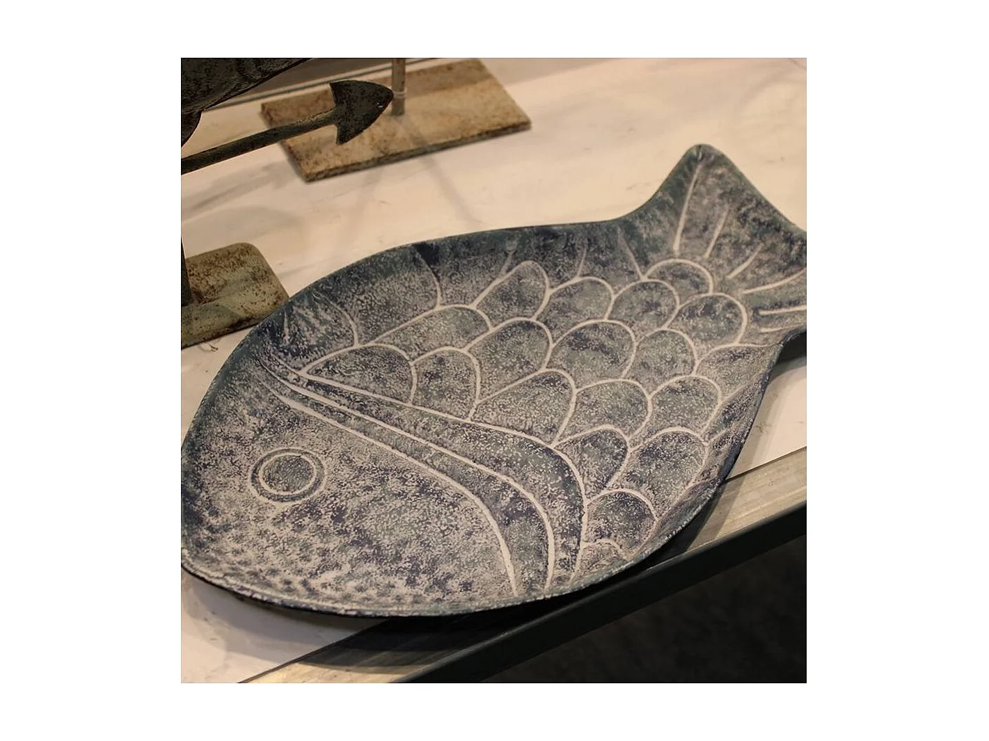 Plateau en fer Poisson