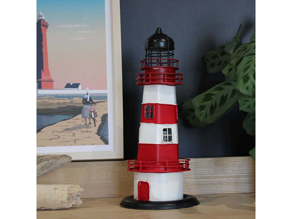 Phare en métal à led 32 cm Modèle 3